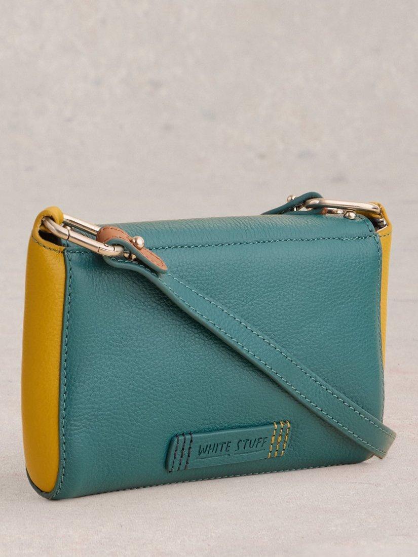 Product image 2 of 5, which shows White Stuff Tilly Leather Crossbody Bag, Dk Teal