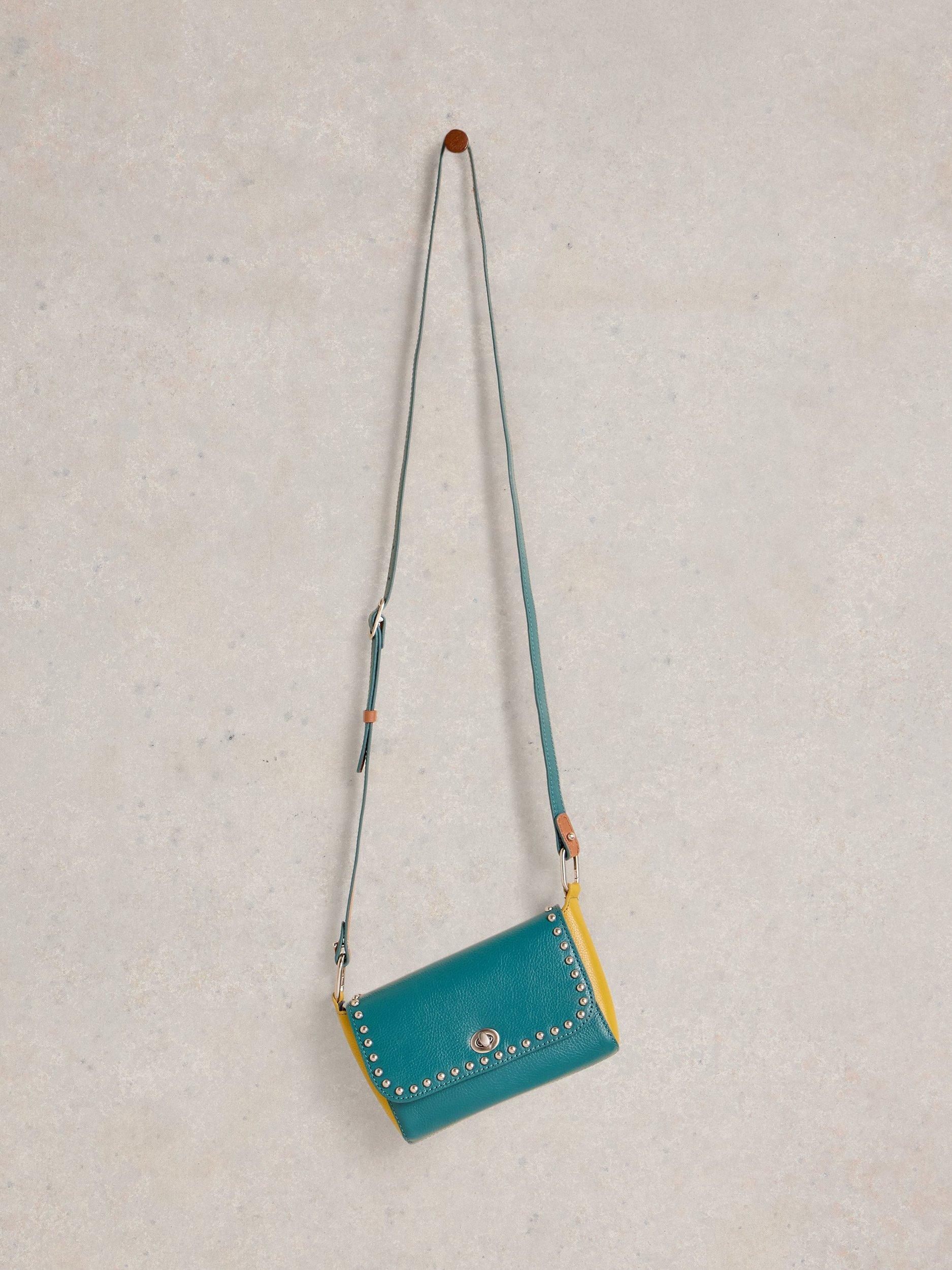 Product image 4 of 5, which shows White Stuff Tilly Leather Crossbody Bag, Dk Teal