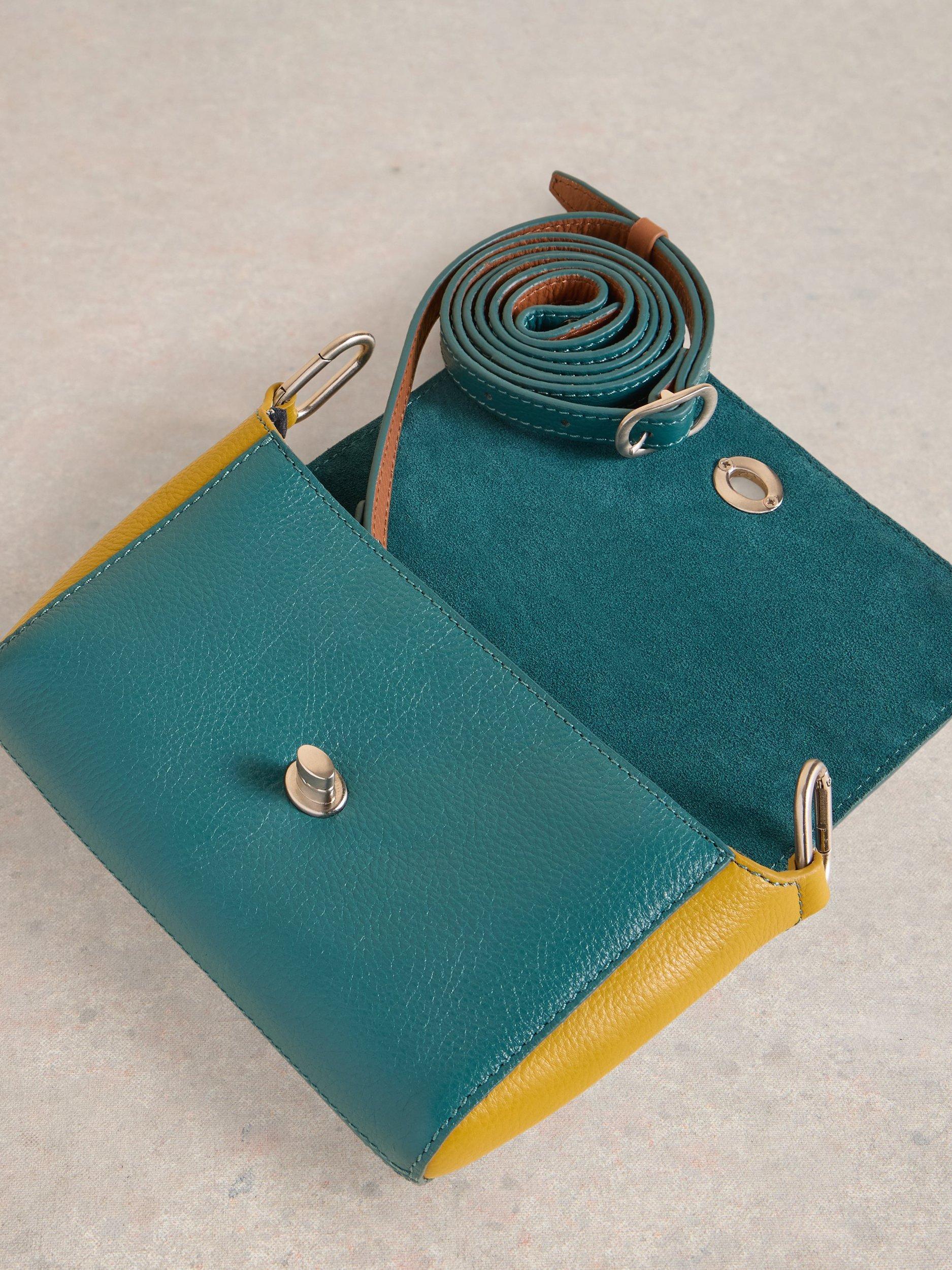 Product image 5 of 5, which shows White Stuff Tilly Leather Crossbody Bag, Dk Teal