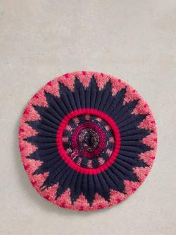 White Stuff Fairisle Beret - view 2, Navy/Multi