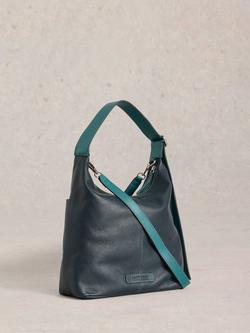 White Stuff Sophia Leather Shoulder Bag - view 2, Dark Navy