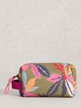 White Stuff Printed Toiletry Bag, Green/Multi