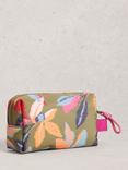 White Stuff Printed Toiletry Bag, Green/Multi