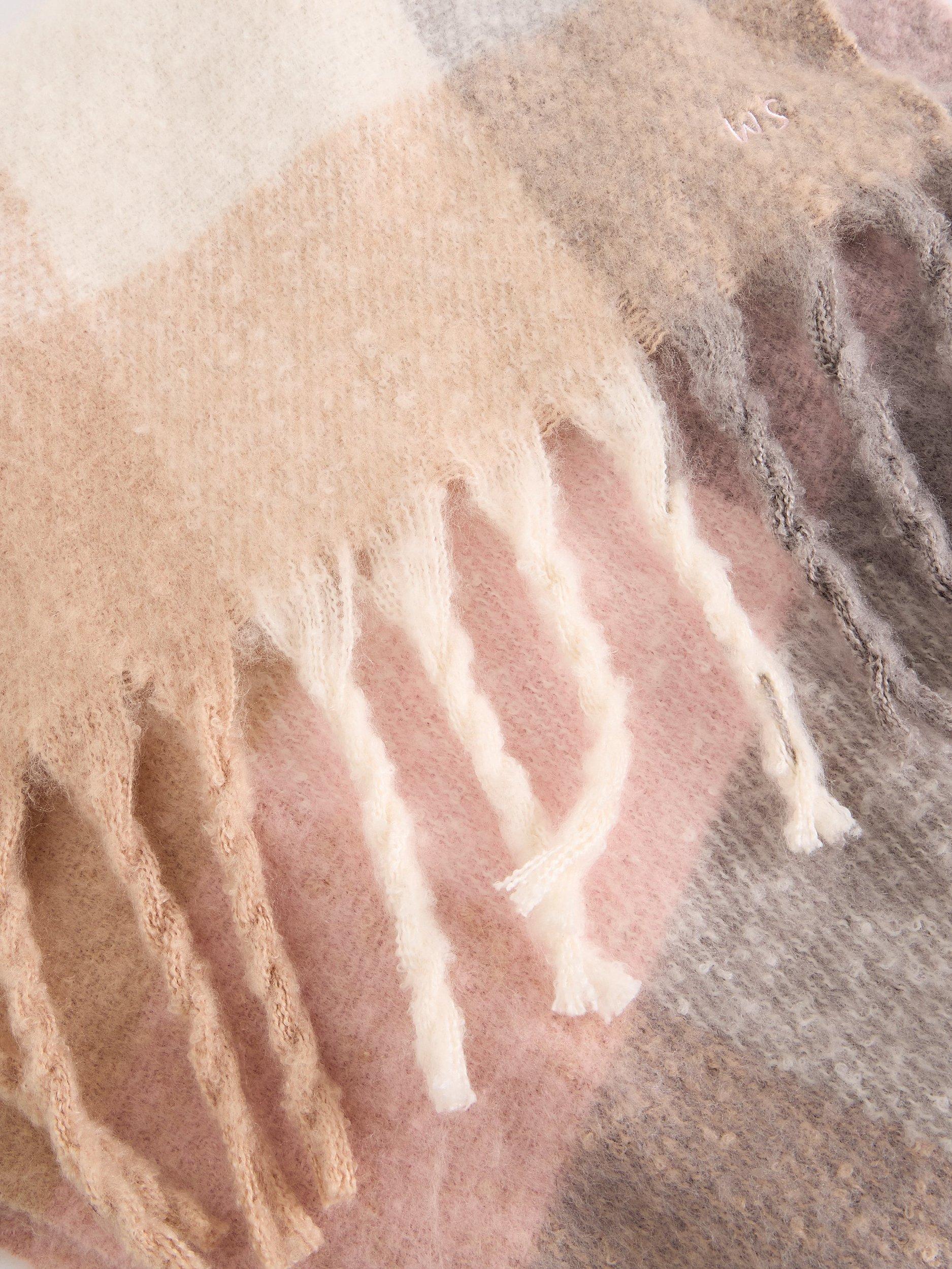 Product image 3 of 3, which shows White Stuff Shelly Rectangular Scarf, Natural/Multi, One Size