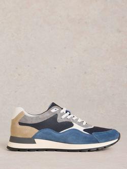 White Stuff Ricky Runner Trainers, Navy/Multi, Navy/Multi