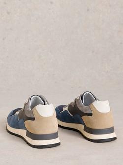 White Stuff Ricky Runner Trainers, Navy/Multi - view 2, Navy/Multi