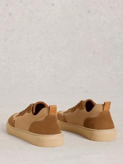 White Stuff Les Lace Up Trainers - view 2, Tan/Multi