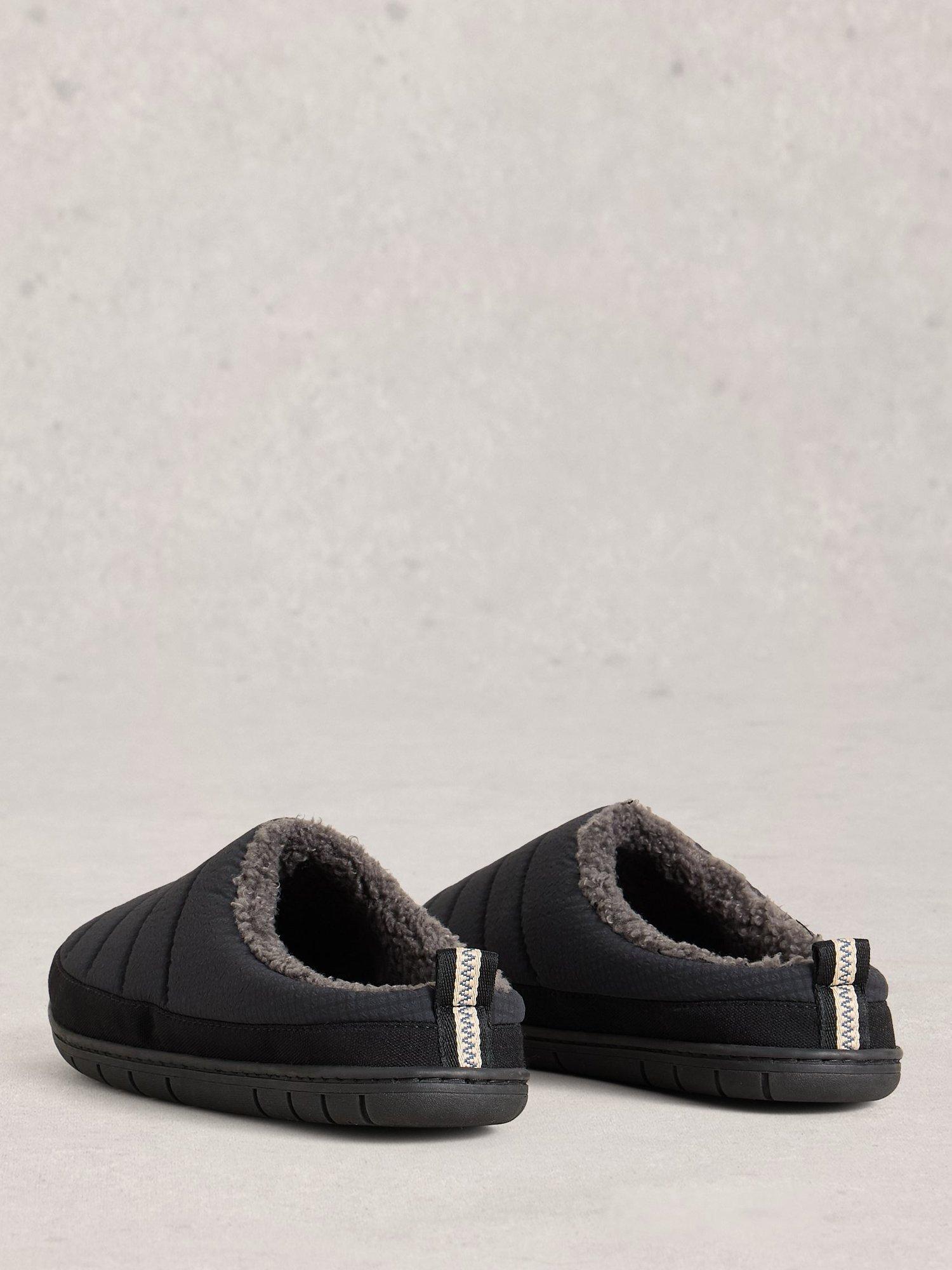 Product image 2 of 4, which shows White Stuff Puffer Mule Slipper, Dk Grey, 7