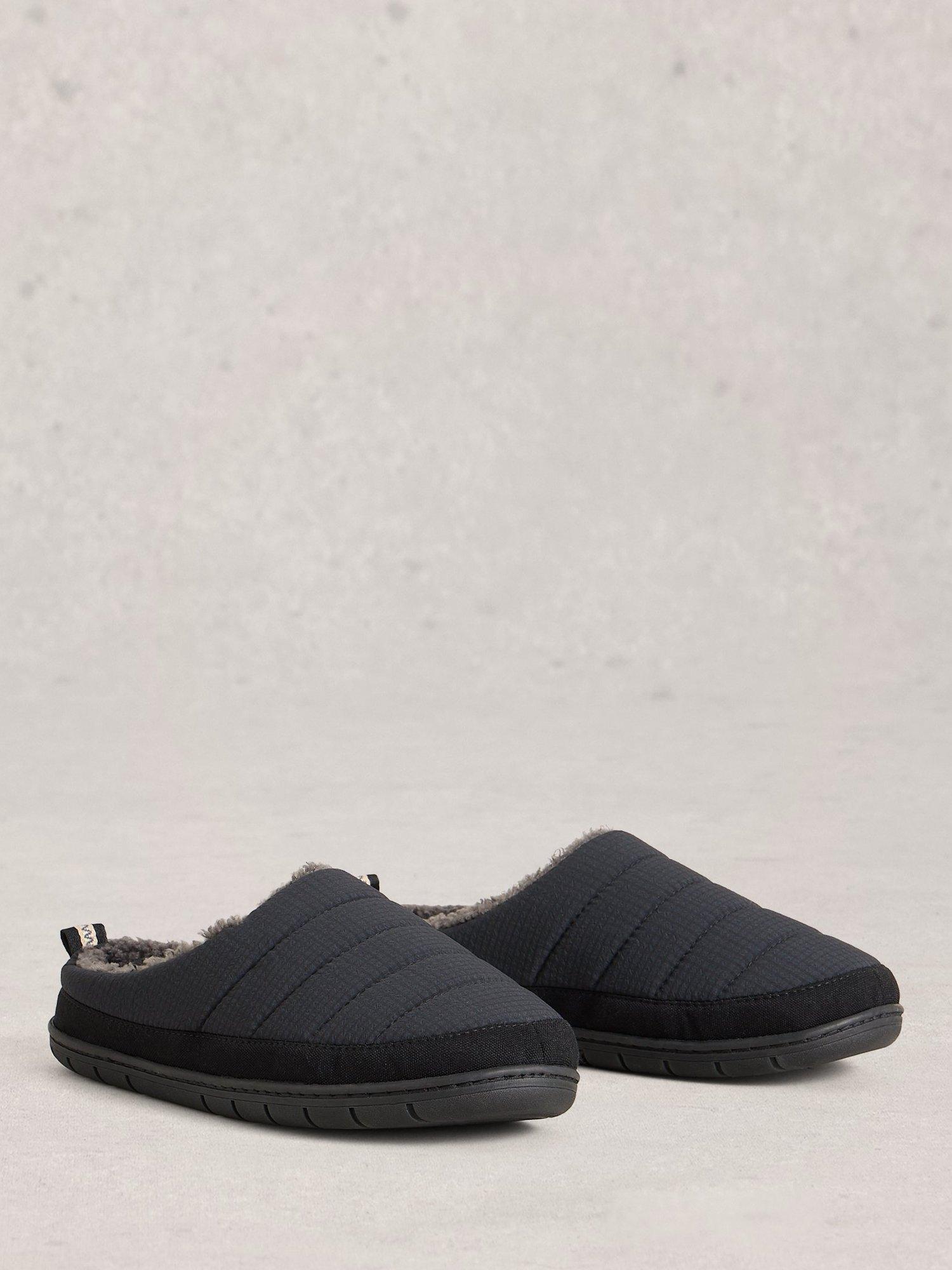 Product image 4 of 4, which shows White Stuff Puffer Mule Slipper, Dk Grey, 7
