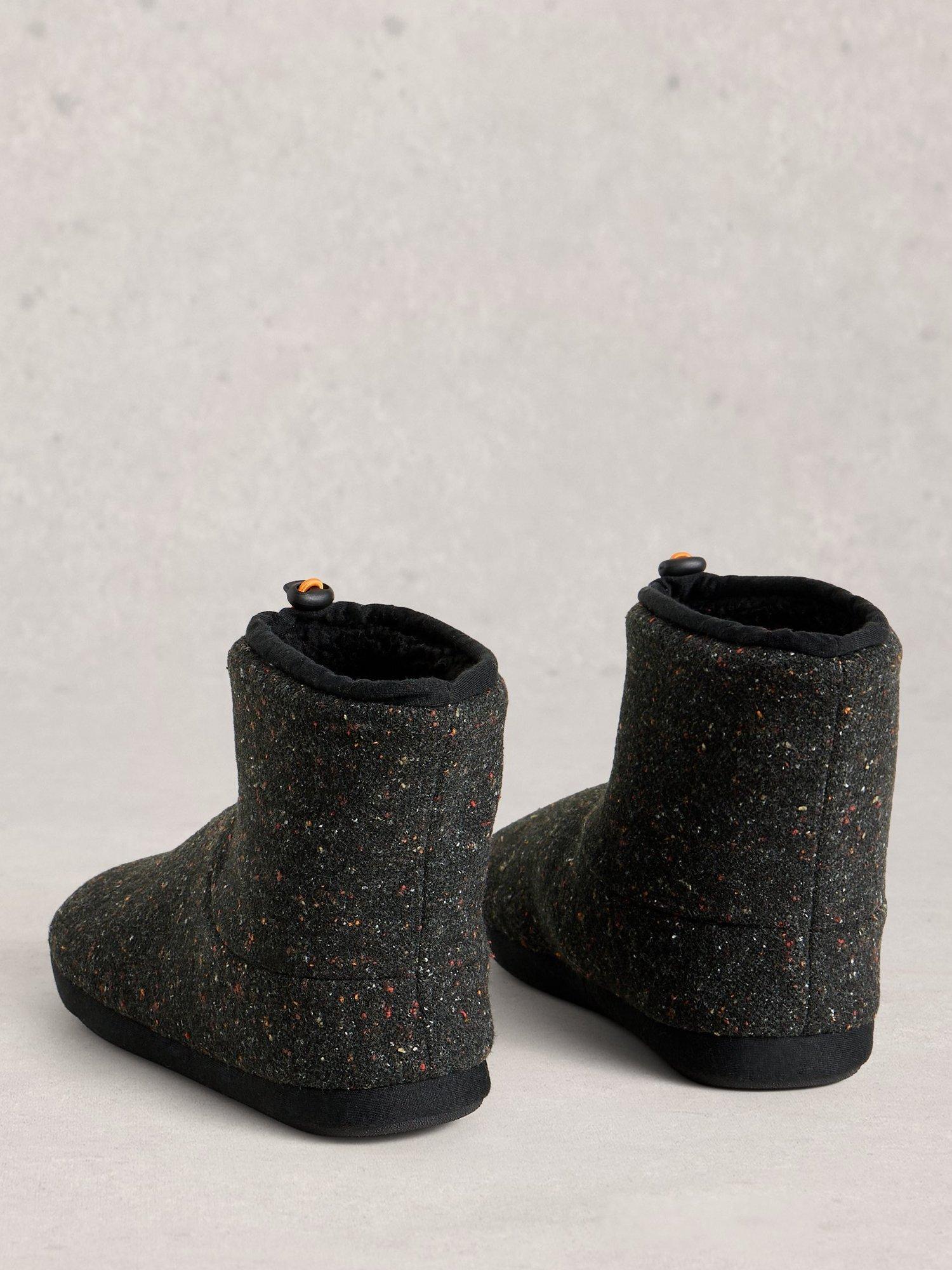 Product image 2 of 4, which shows White Stuff Neppy Slipper Boots, Pure Black, M