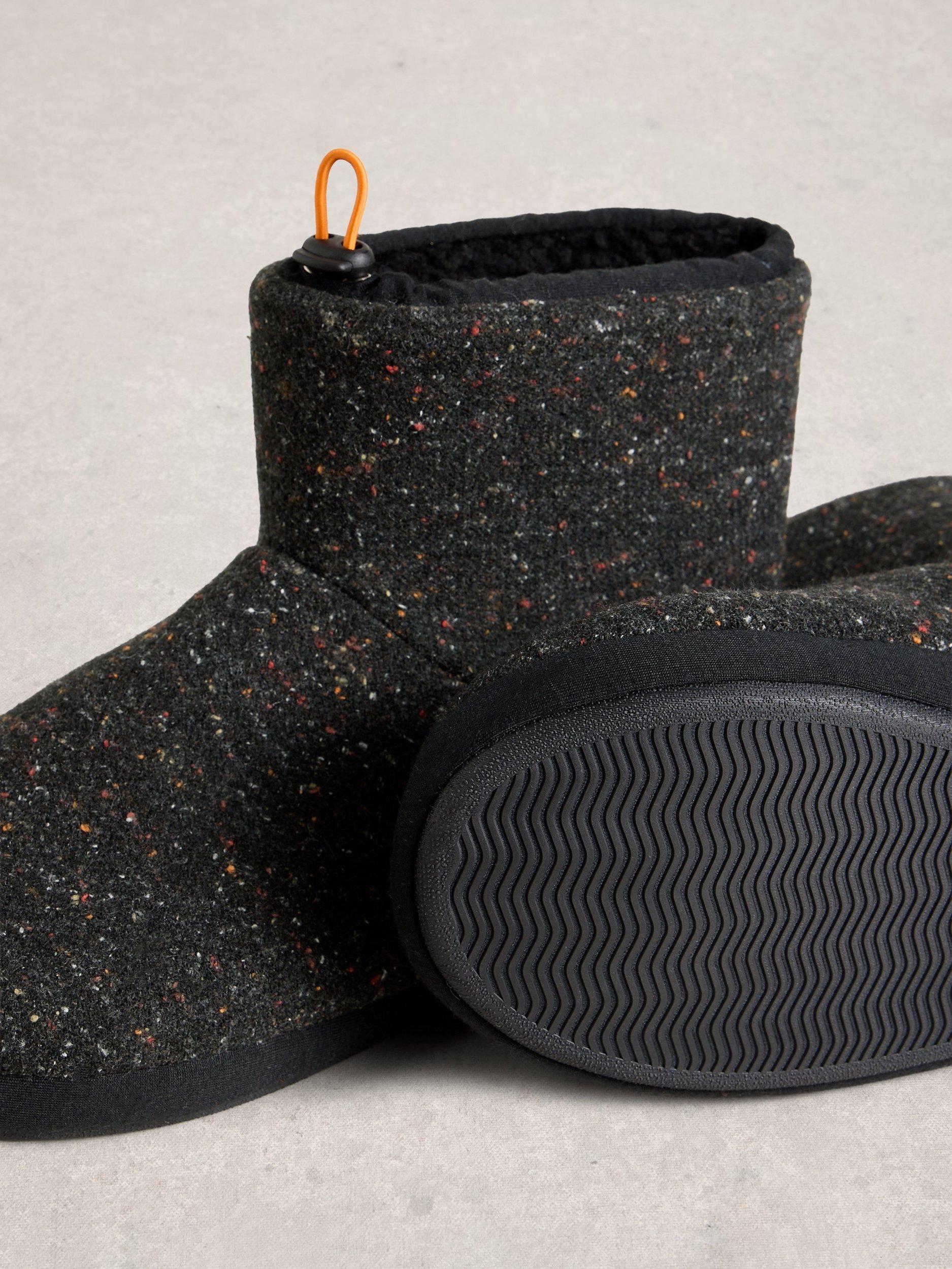 Product image 3 of 4, which shows White Stuff Neppy Slipper Boots, Pure Black, M