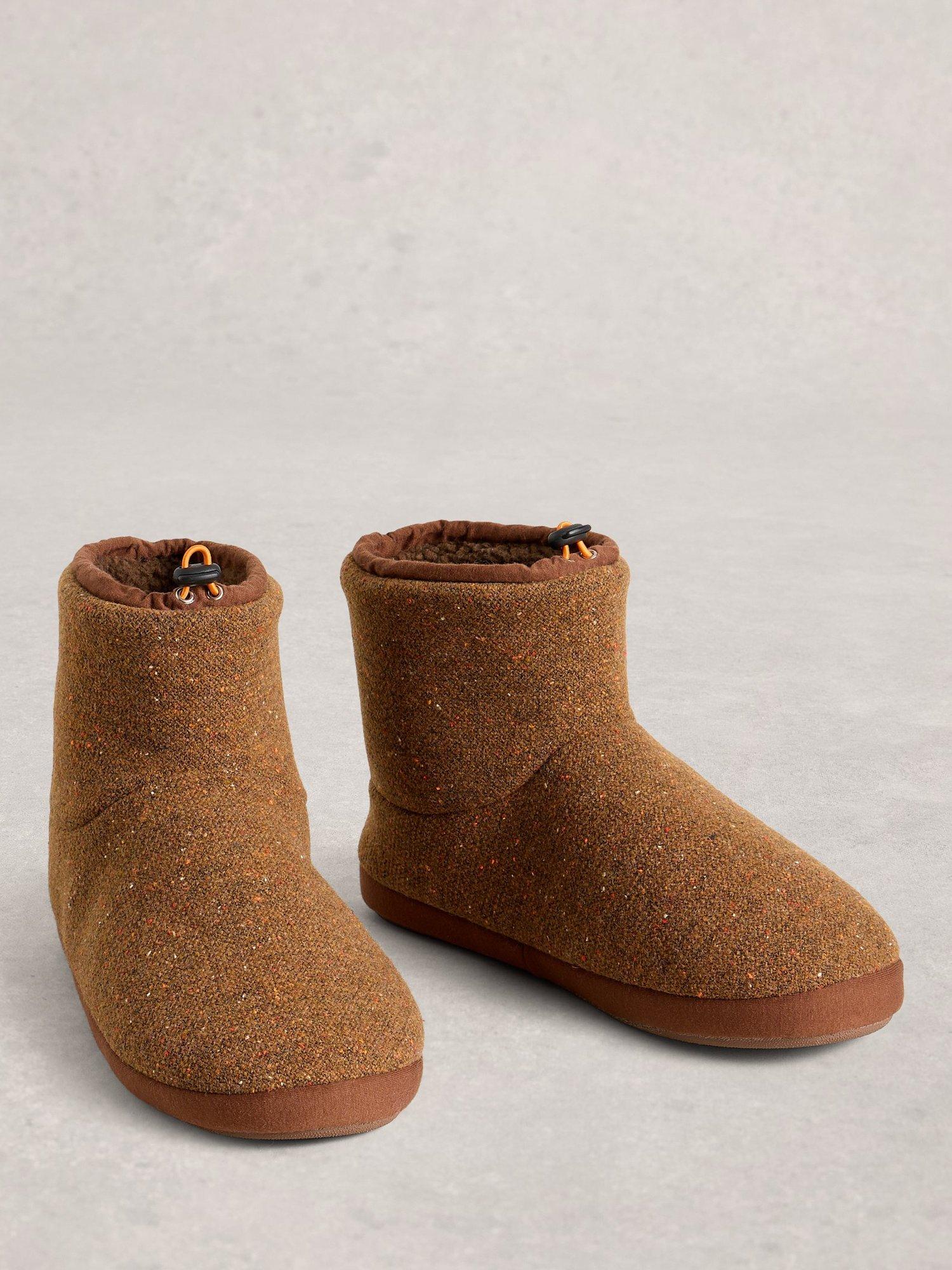 Product image 4 of 4, which shows White Stuff Neppy Slipper Boots, Dk Brown, S