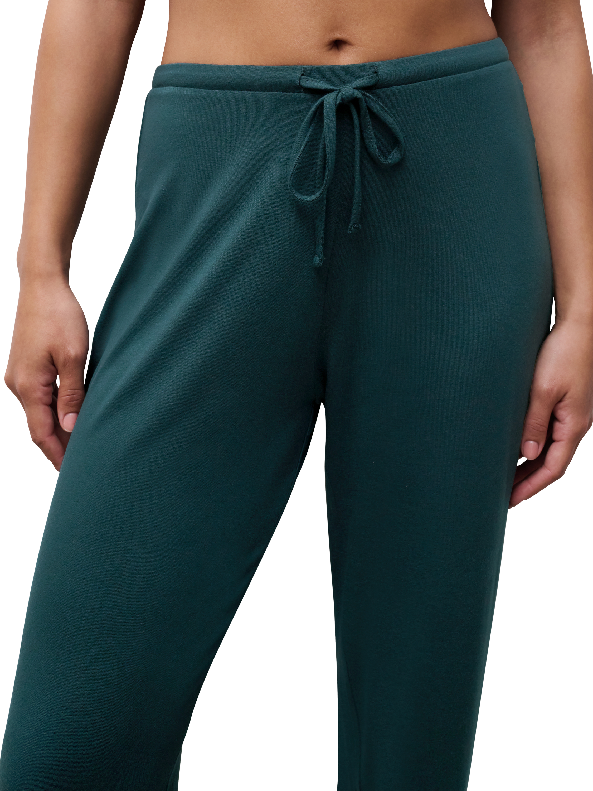 Product image 3 of 5, which shows Femilet Josie Loungewear Trousers, Eden Green, XS