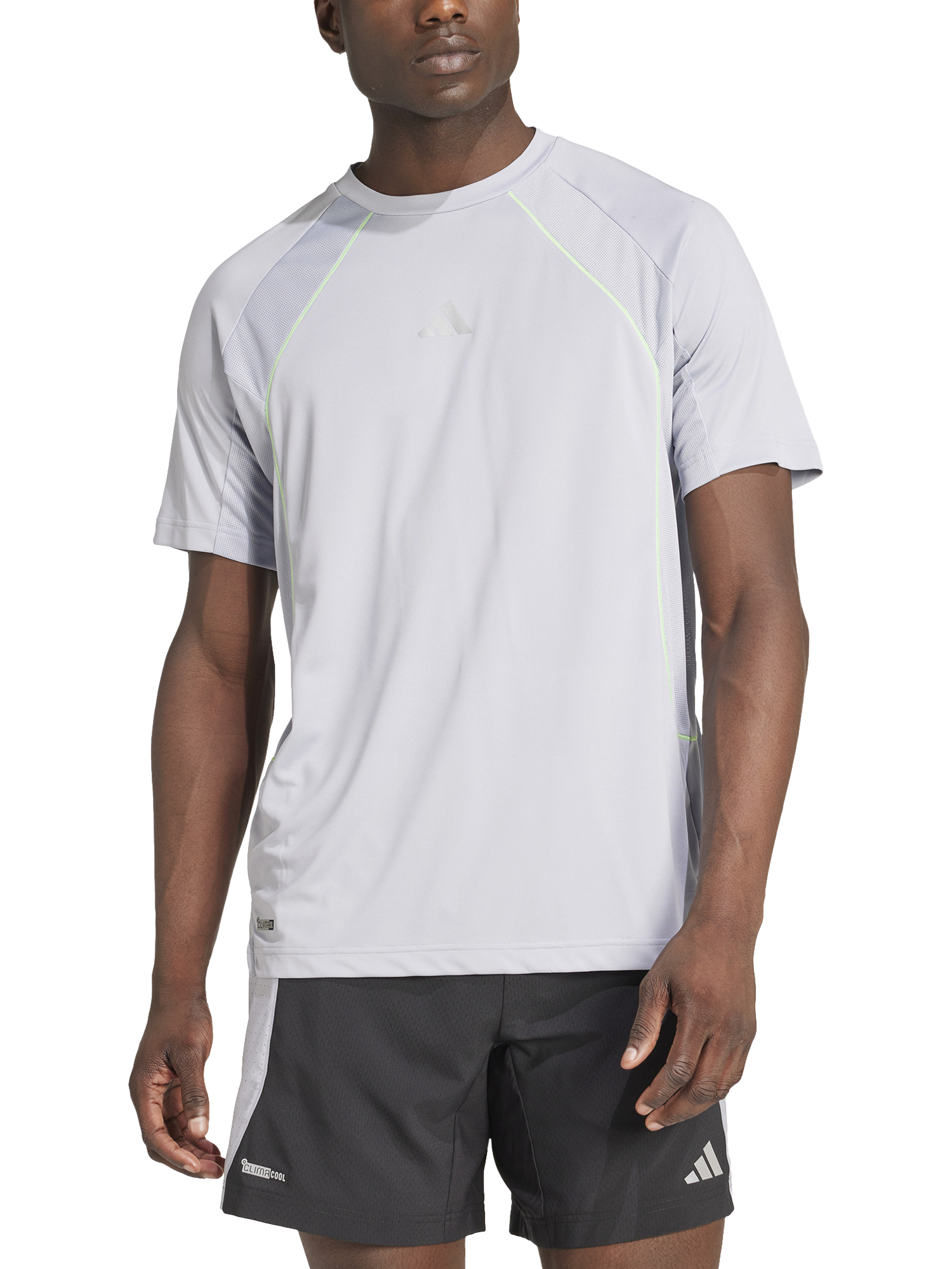Product image 1 of 6, which shows adidas CLIMACOOL Tech Training T-Shirt, Halsil, S