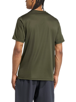 adidas Base 3 Stripe T-Shirt - view 2, Black