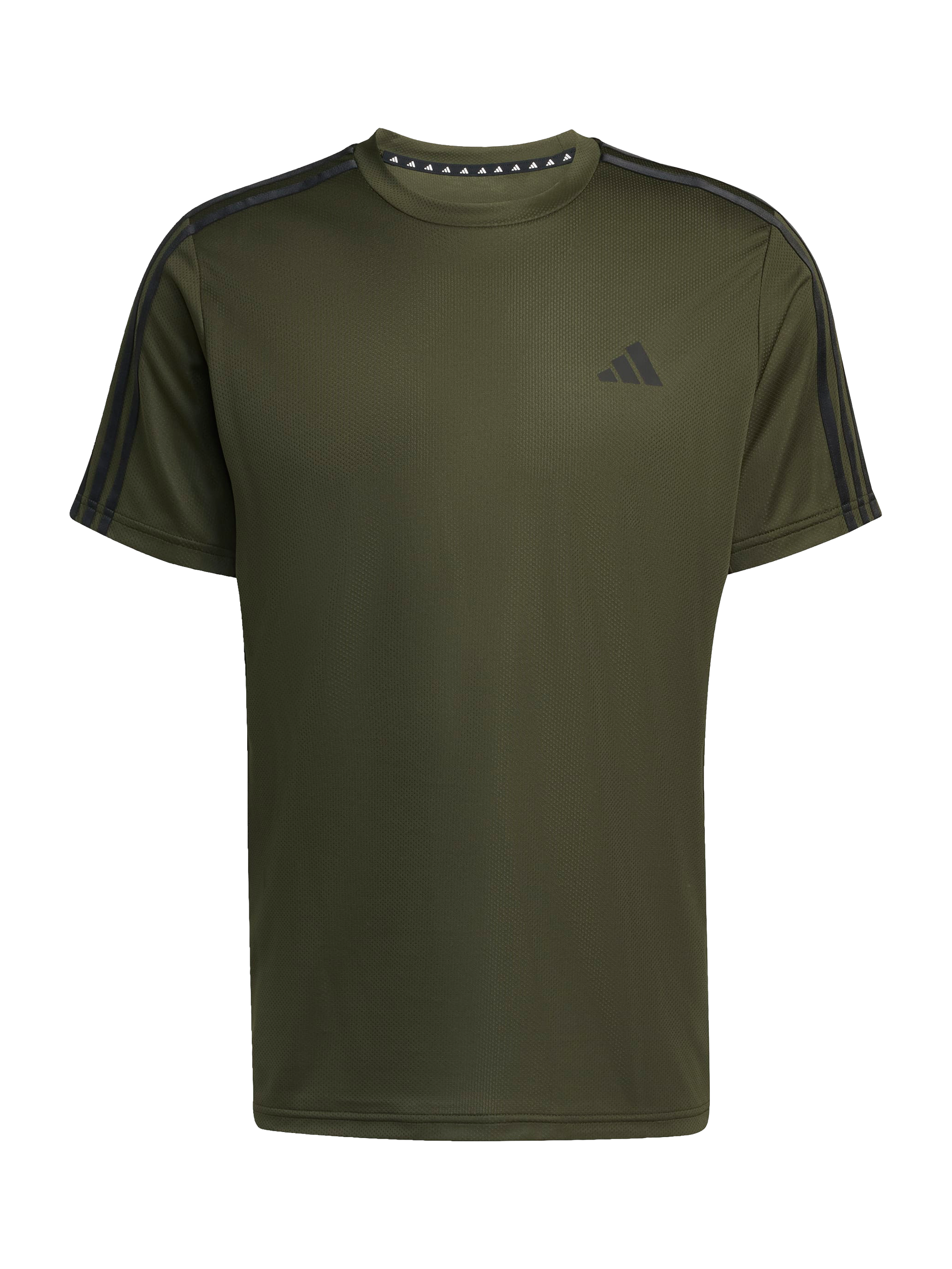 Product image 5 of 6, which shows adidas Base 3 Stripe T-Shirt, Black, S