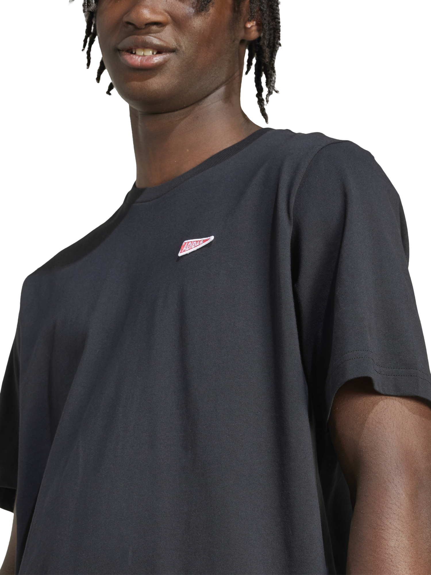 Product image 3 of 6, which shows adidas Pennant T-Shirt, Black, S