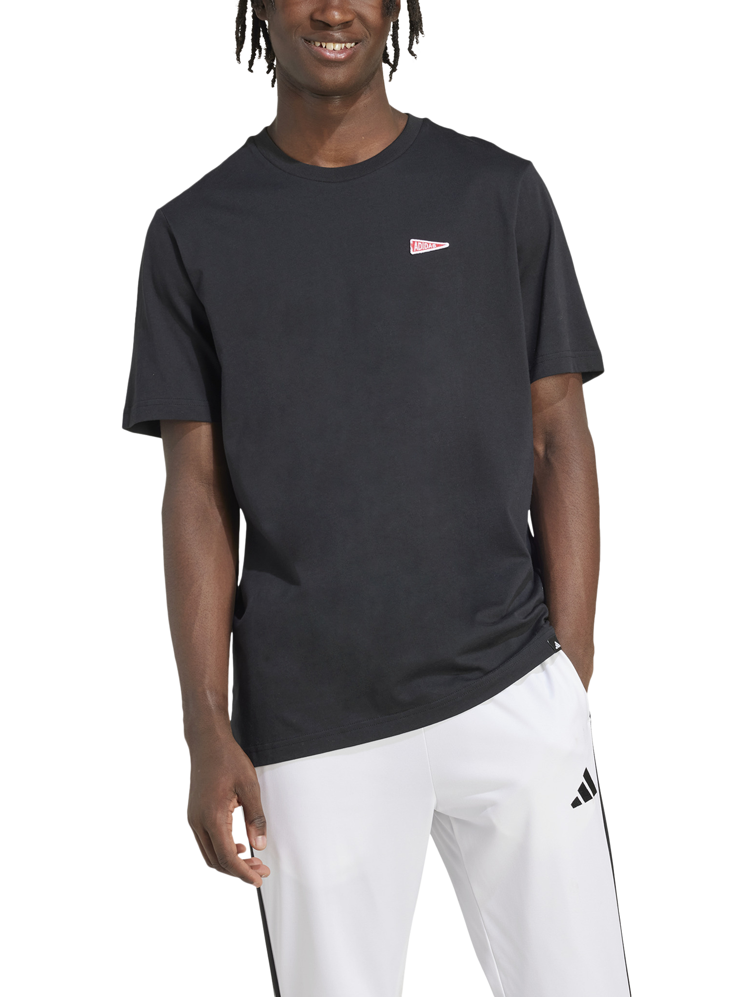 Product image 6 of 6, which shows adidas Pennant T-Shirt, Black, S