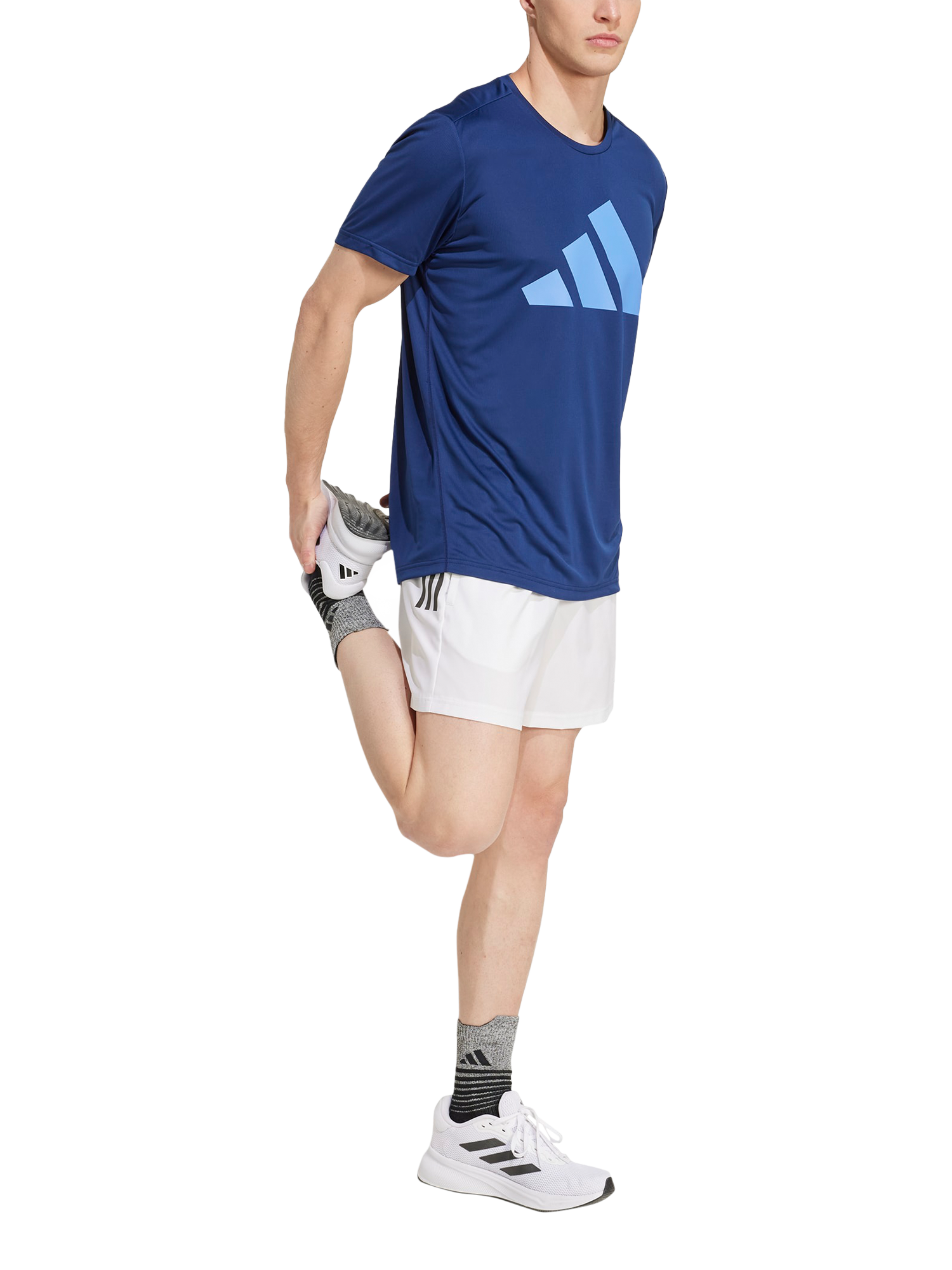 Product image 6 of 6, which shows adidas Run It T-Shirt, Dark Blue, S