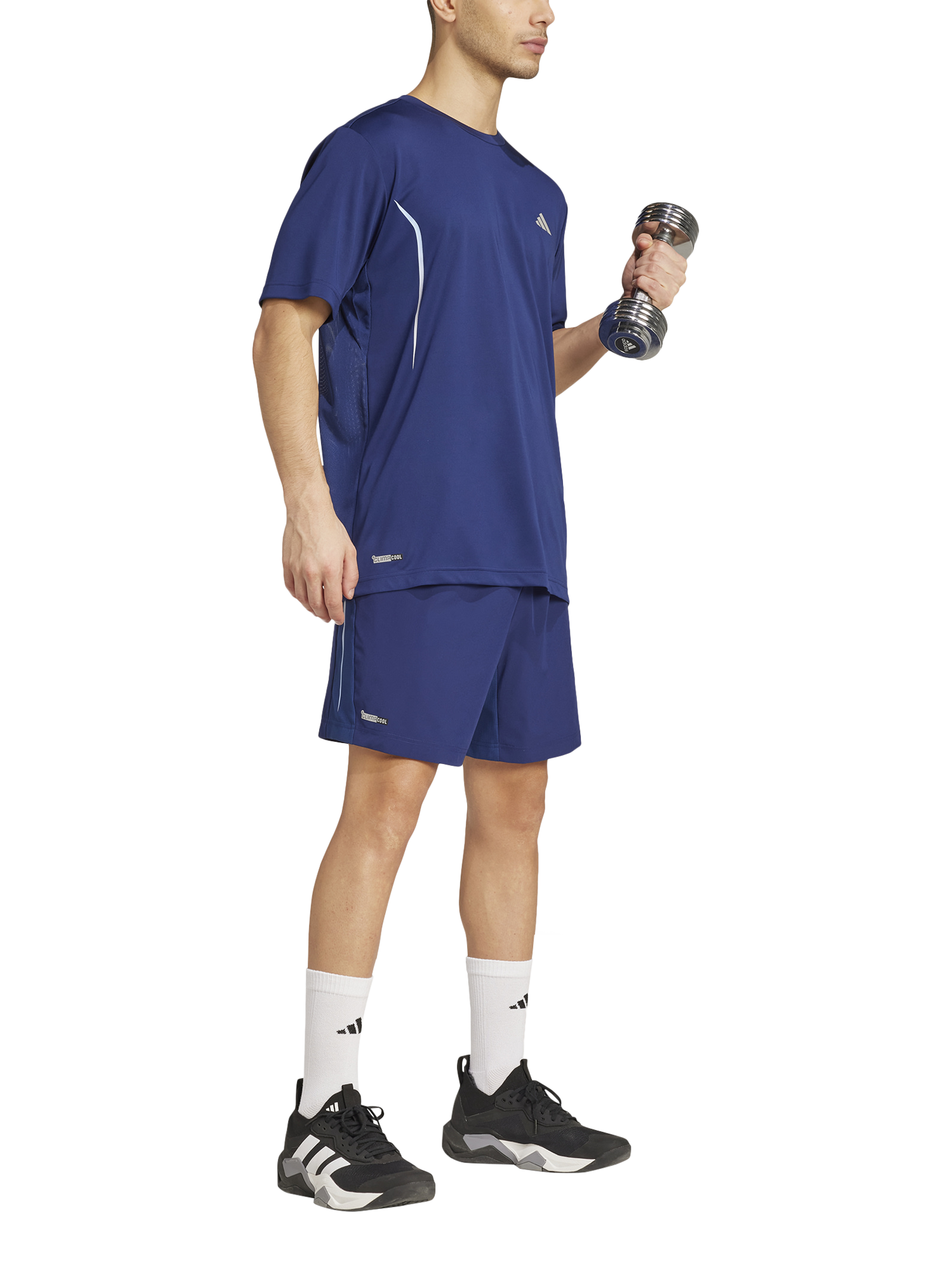 Product image 6 of 6, which shows adidas CLIMACOOL Training T-Shirt, Dkblue, S