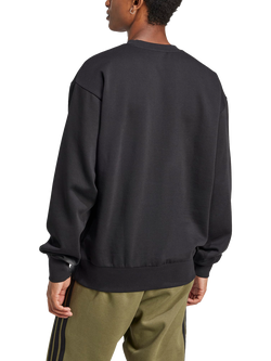 adidas Feel Cosy Logo Sweatshirt, Black/White - view 2, Black/White