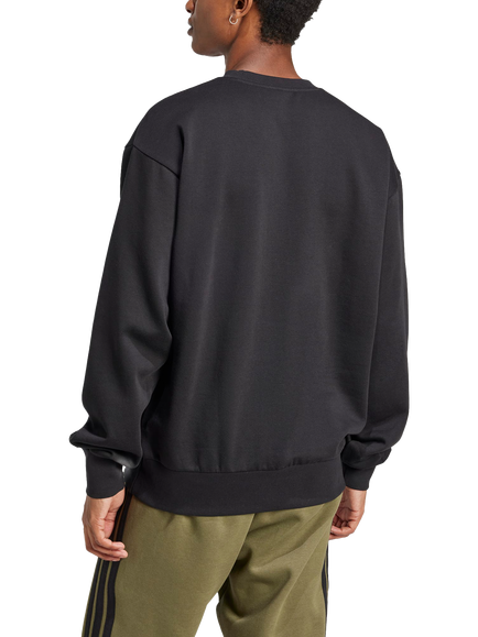adidas Feel Cosy Logo Sweatshirt, Black/White - view 2, Black/White