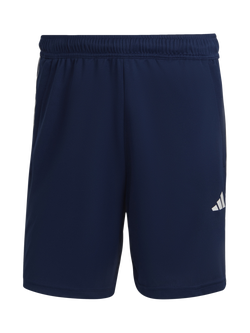 adidas 3 Stripe Shorts, Blue/White, Blue/White
