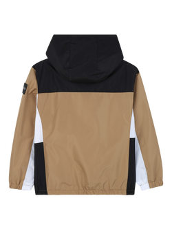 HUGO BOSS BOSS Kids' Hooded Windbreaker Jacket, Cookie - view 2, Cookie