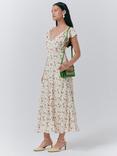 Ghost Maya V-Neck Floral Dress, Marina