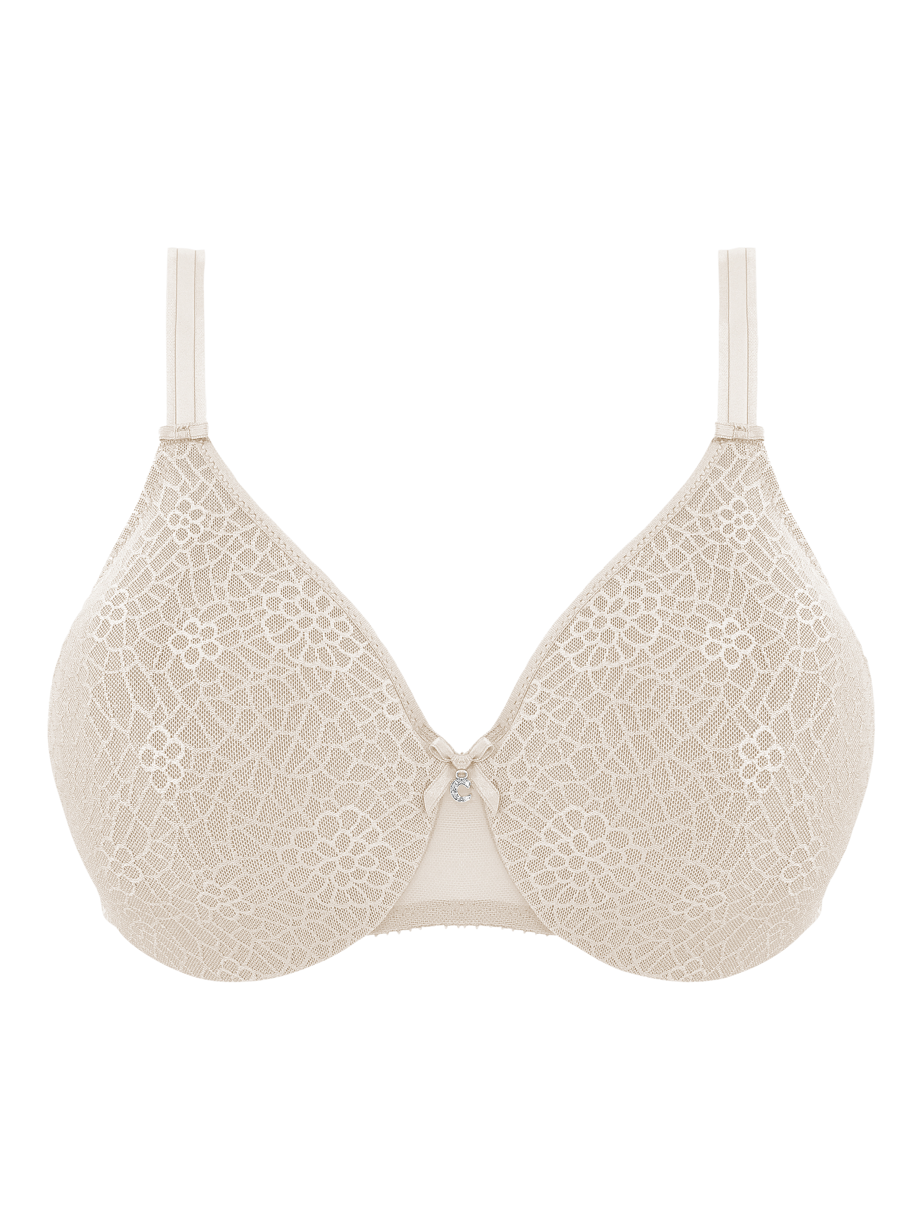 Product image 4 of 4, which shows Chantelle C Magnifique Seamless Underwired Minimiser Bra, Ivory, 32 DD