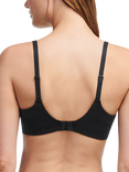 Chantelle Norah Soft Feel Floral Underwired T-Shirt Bra, Black