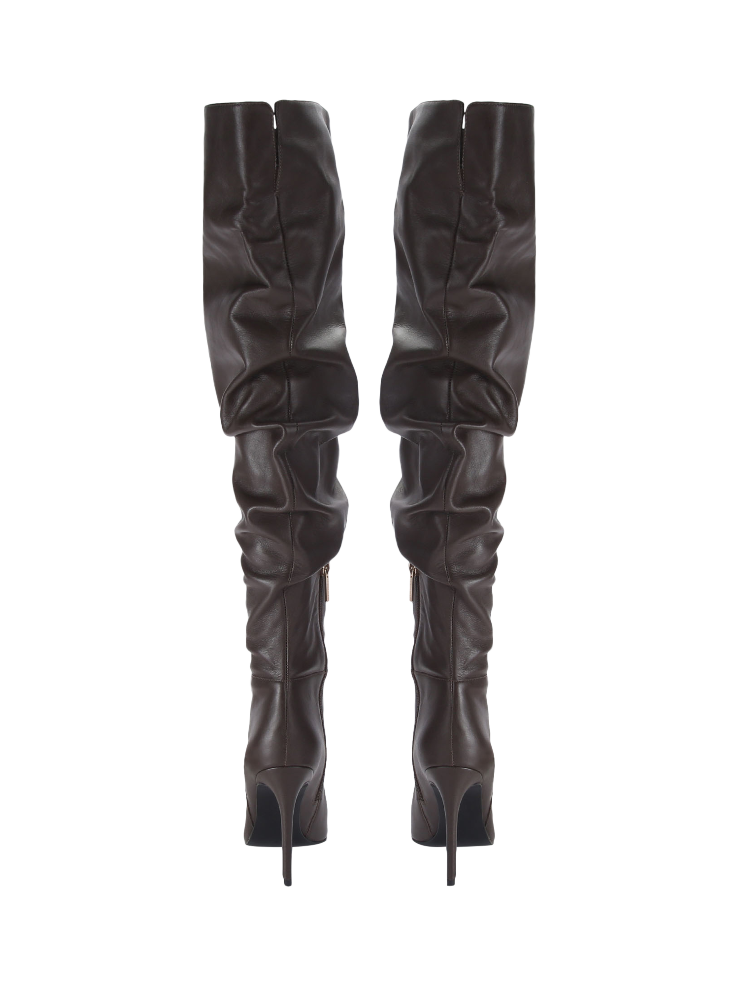 Carvela Eterno Slouch Leather Over The Knee Boots, Brown