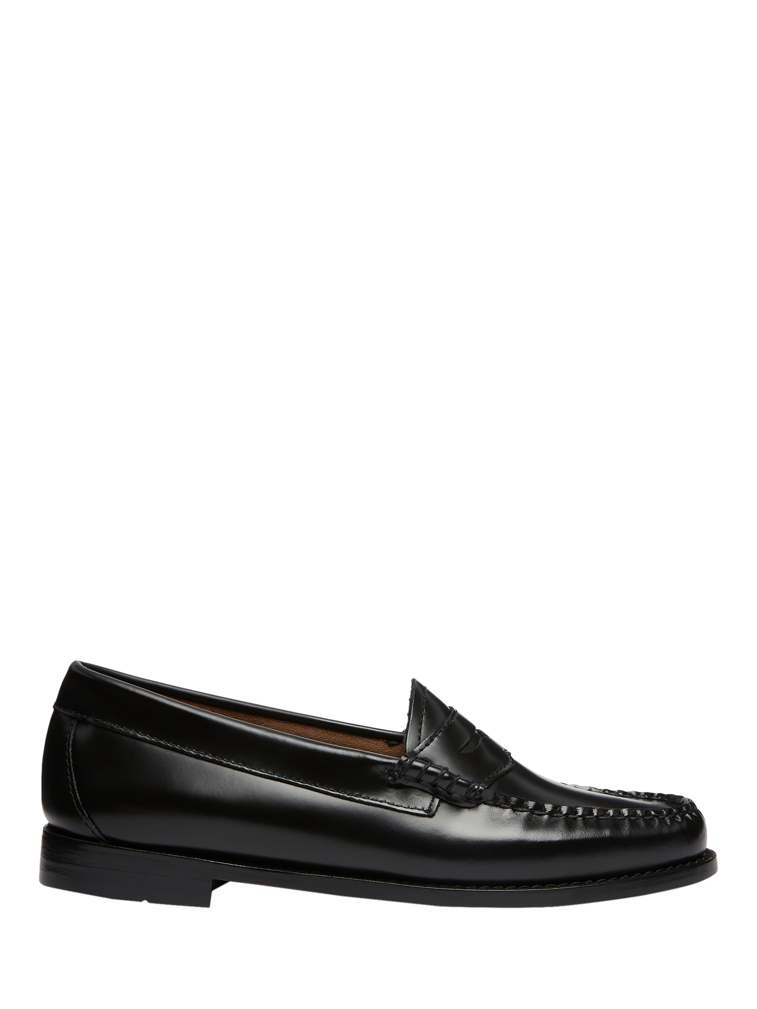 Product image 1 of 6, which shows G.H.BASS Weejun Penny Leather Loafers , Black, 4
