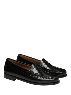 G.H.BASS Weejun Penny Leather Loafers, Black - view 2, Black