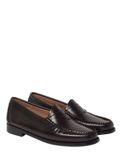 G.H.BASS Weejun Penny Leather Loafers, Chocolate - view 2, Chocolate