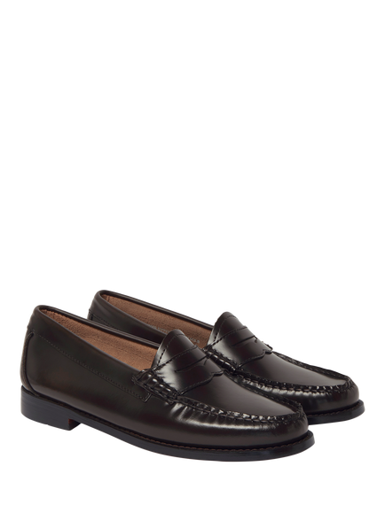 G.H.BASS Weejun Penny Leather Loafers, Chocolate - view 2, Chocolate