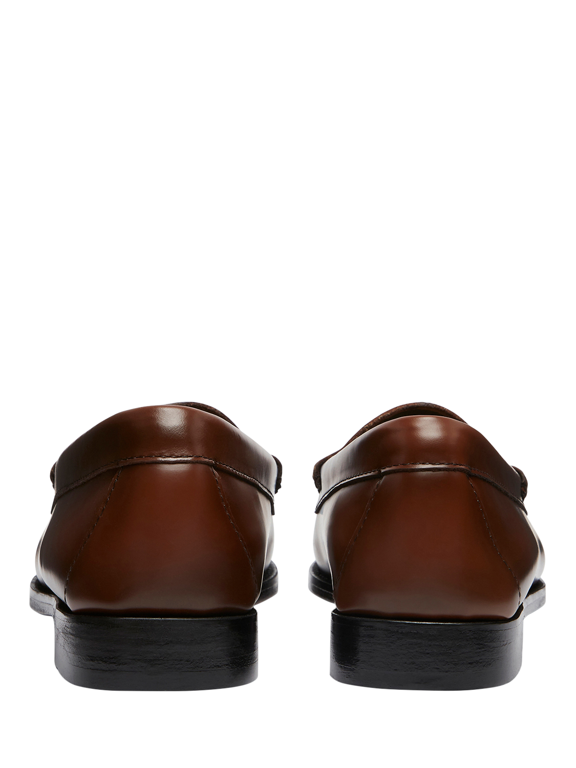 Product image 4 of 6, which shows G.H.BASS Weejun Penny Leather Loafers, Cognac, 4