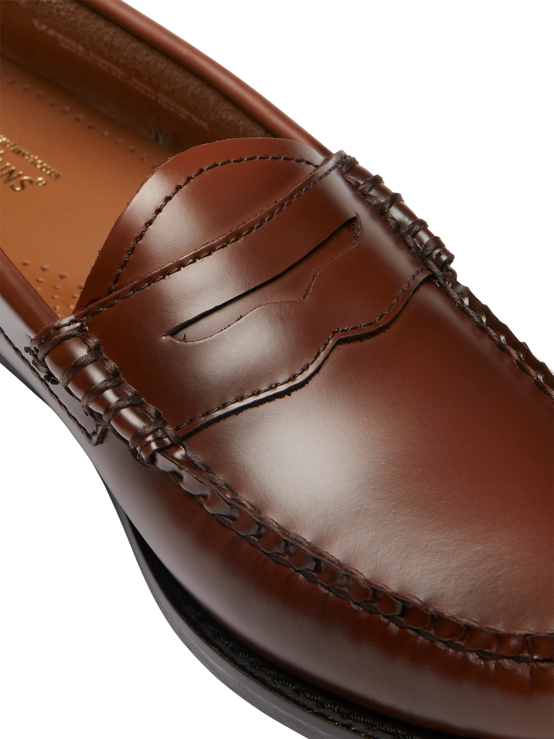 Product image 6 of 6, which shows G.H.BASS Weejun Penny Leather Loafers, Cognac, 4