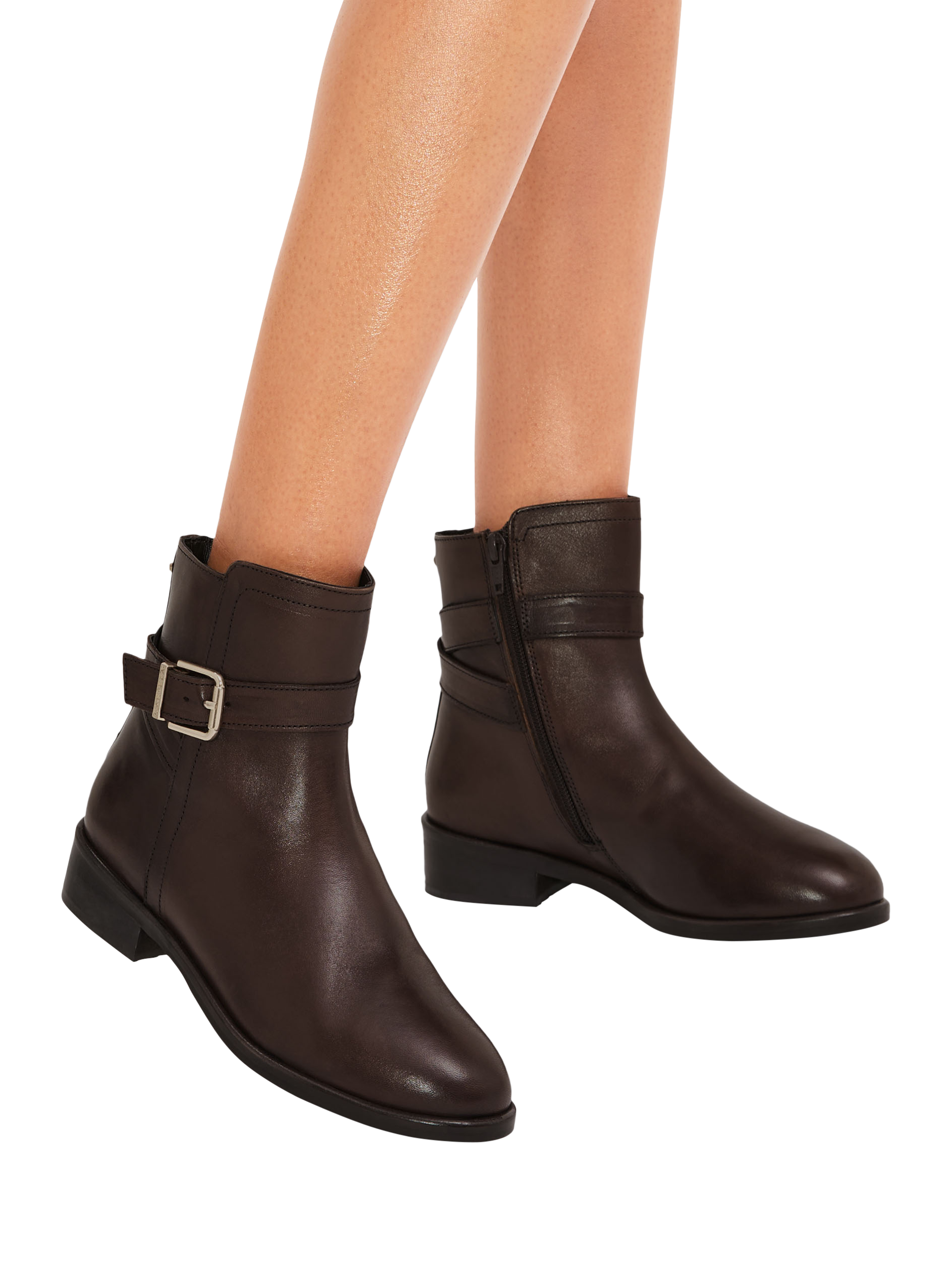 Product image 2 of 4, which shows Carvela Pienza Ankle Boots, Brown, 3
