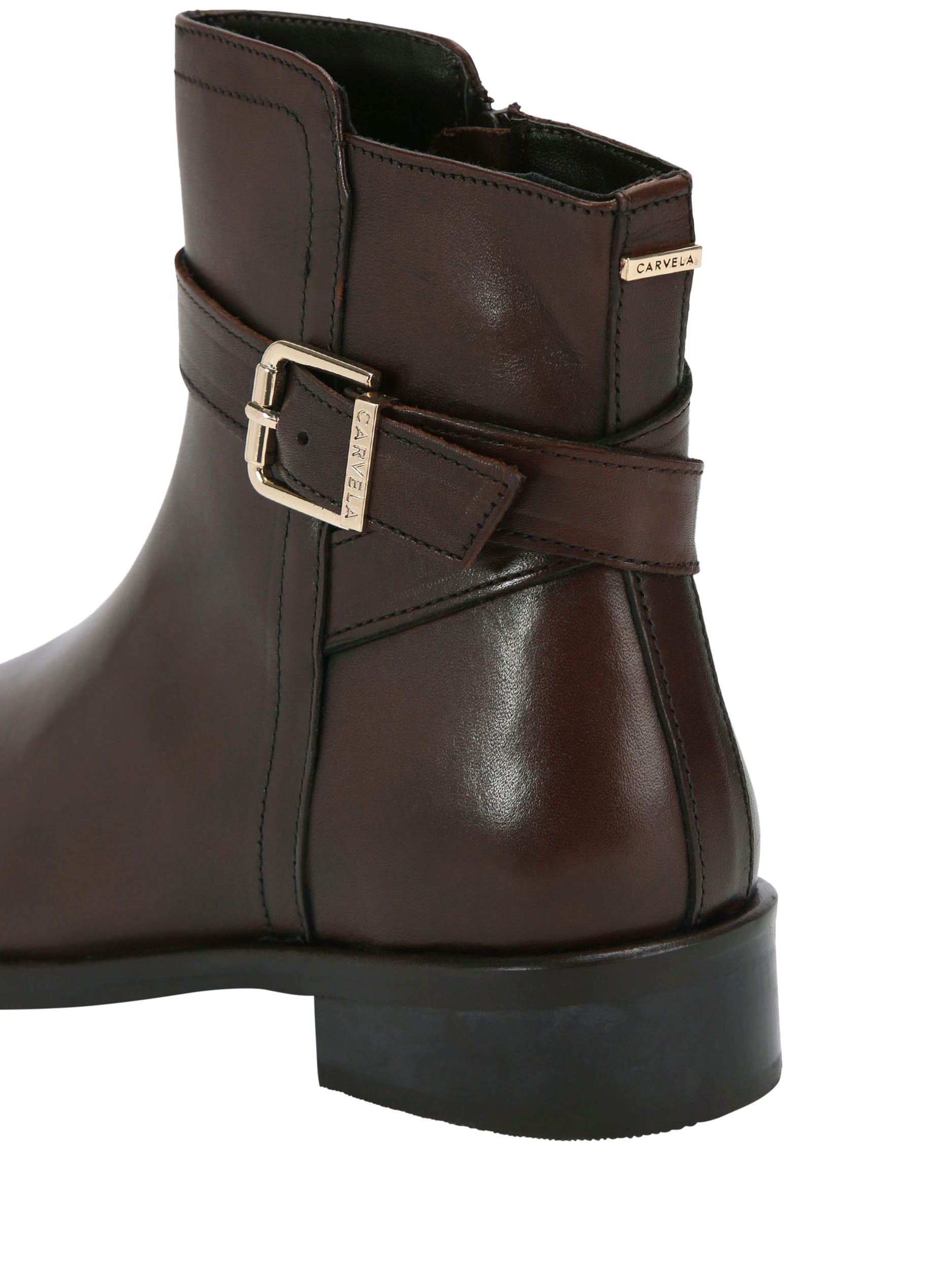 Product image 4 of 4, which shows Carvela Pienza Ankle Boots, Brown, 3