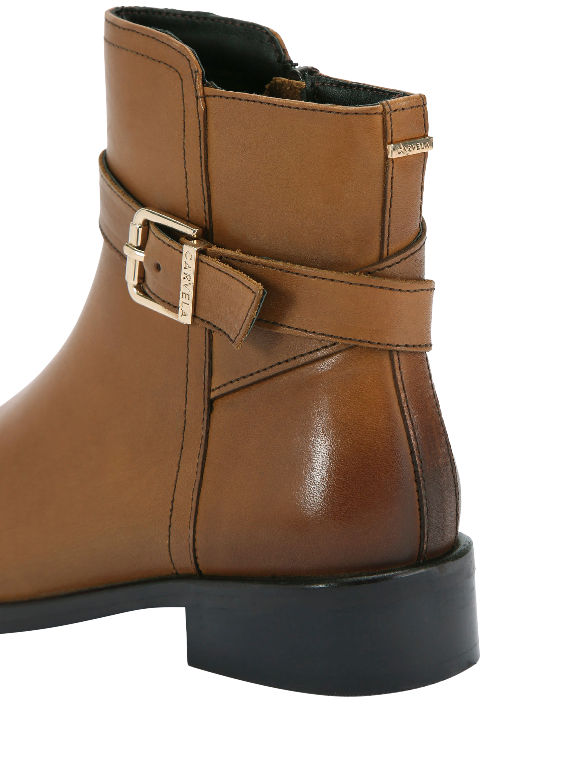 Product image 4 of 4, which shows Carvela Pienza Ankle Boots, Tan, 3