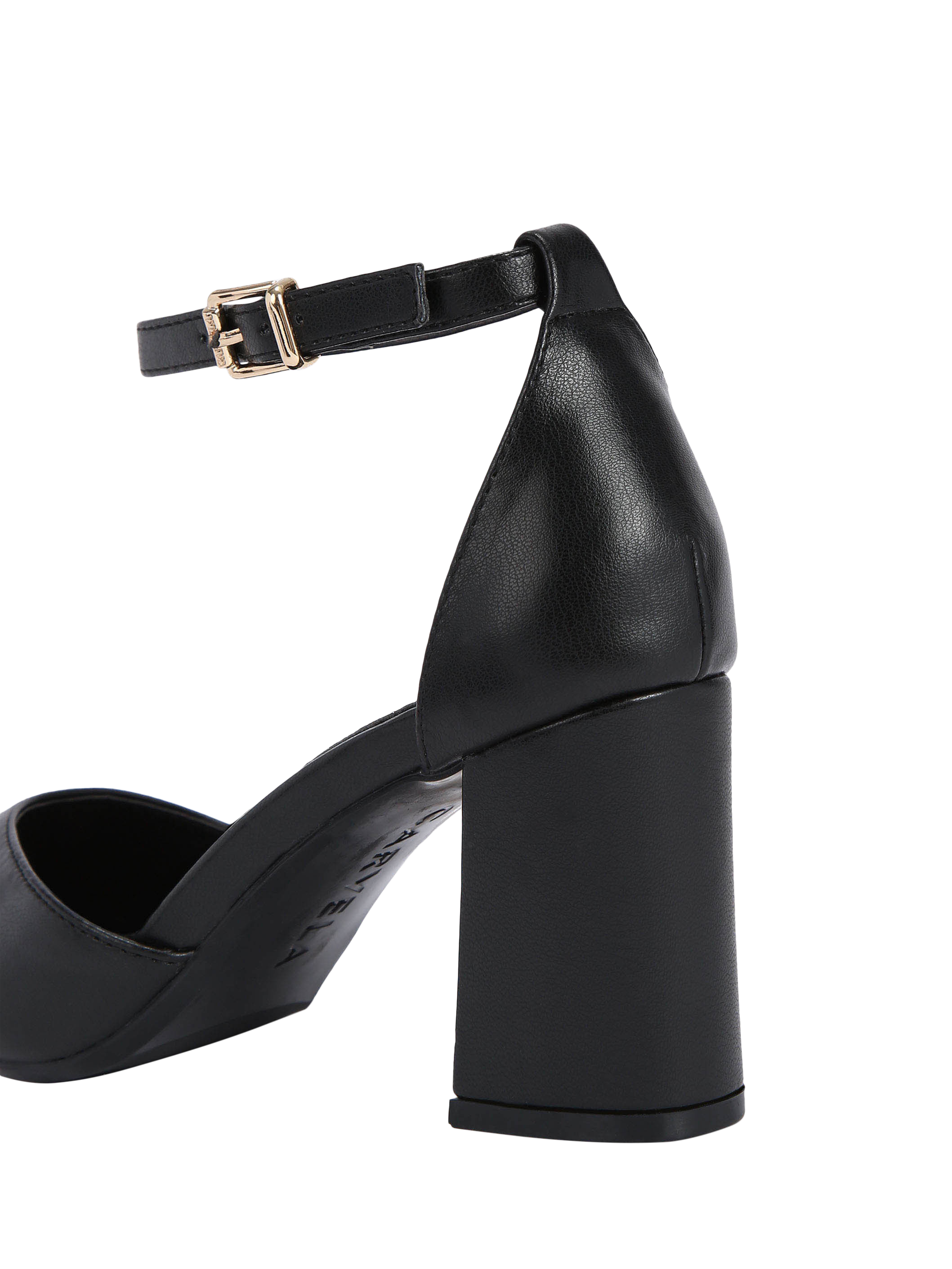 Product image 4 of 5, which shows Carvela Refined Court Shoes, Black, 3