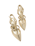 Carvela Samba Stiletto Heel Stud Detail Court Shoes, Gold