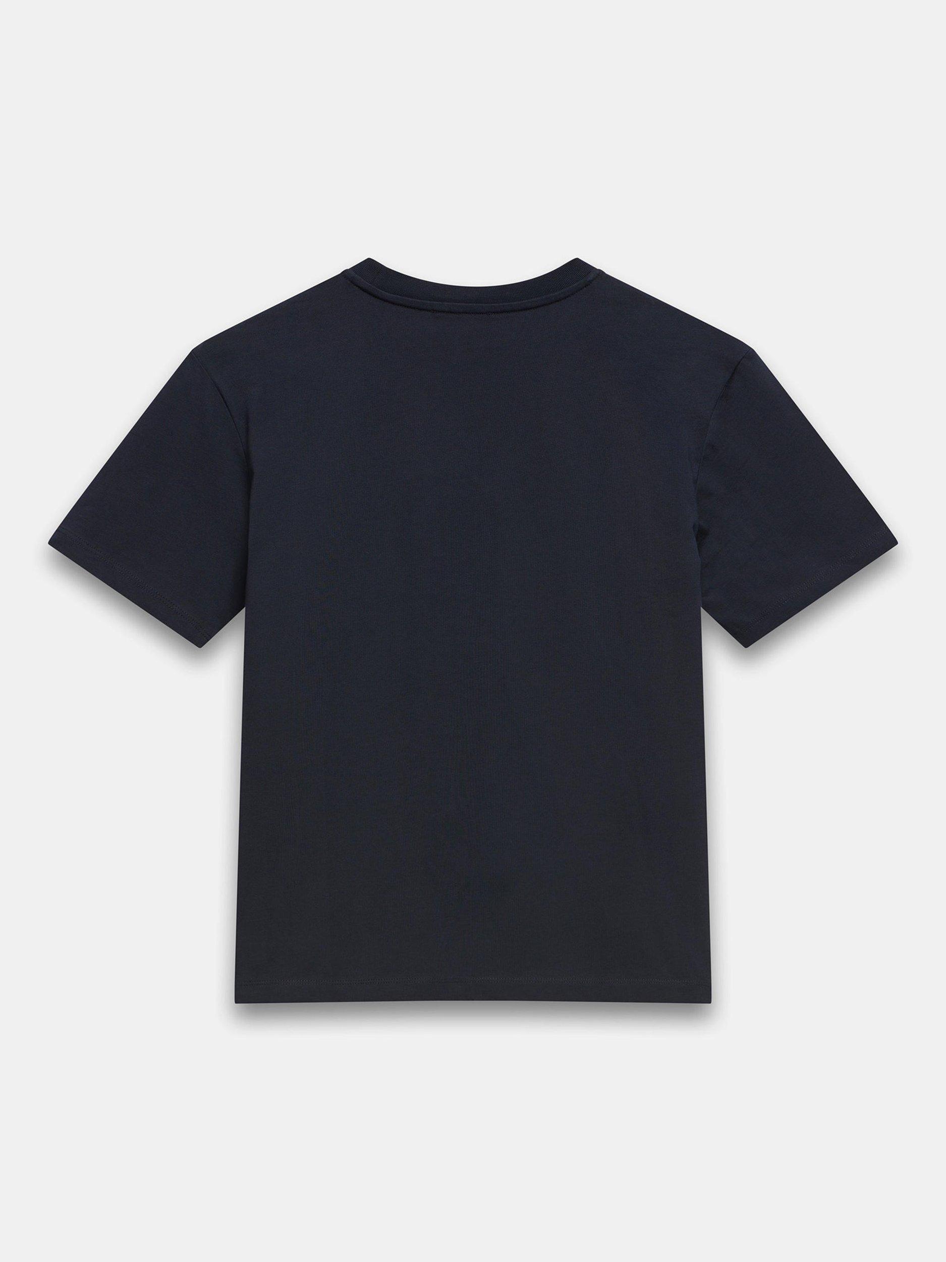 Product image 7 of 8, which shows Mint Velvet Embroidered Rose T-Shirt, Navy, XS