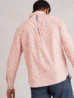 White Stuff Finsbury Cotton Regular Fit Floral Shirt, Light Pink - view 2, Light Pink