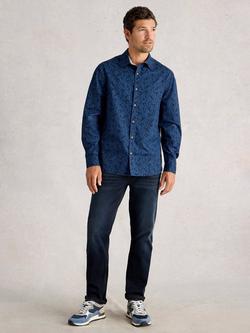 White Stuff Finsbury Cotton Shirt, Navy