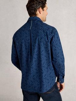 White Stuff Finsbury Cotton Shirt - view 2, Navy