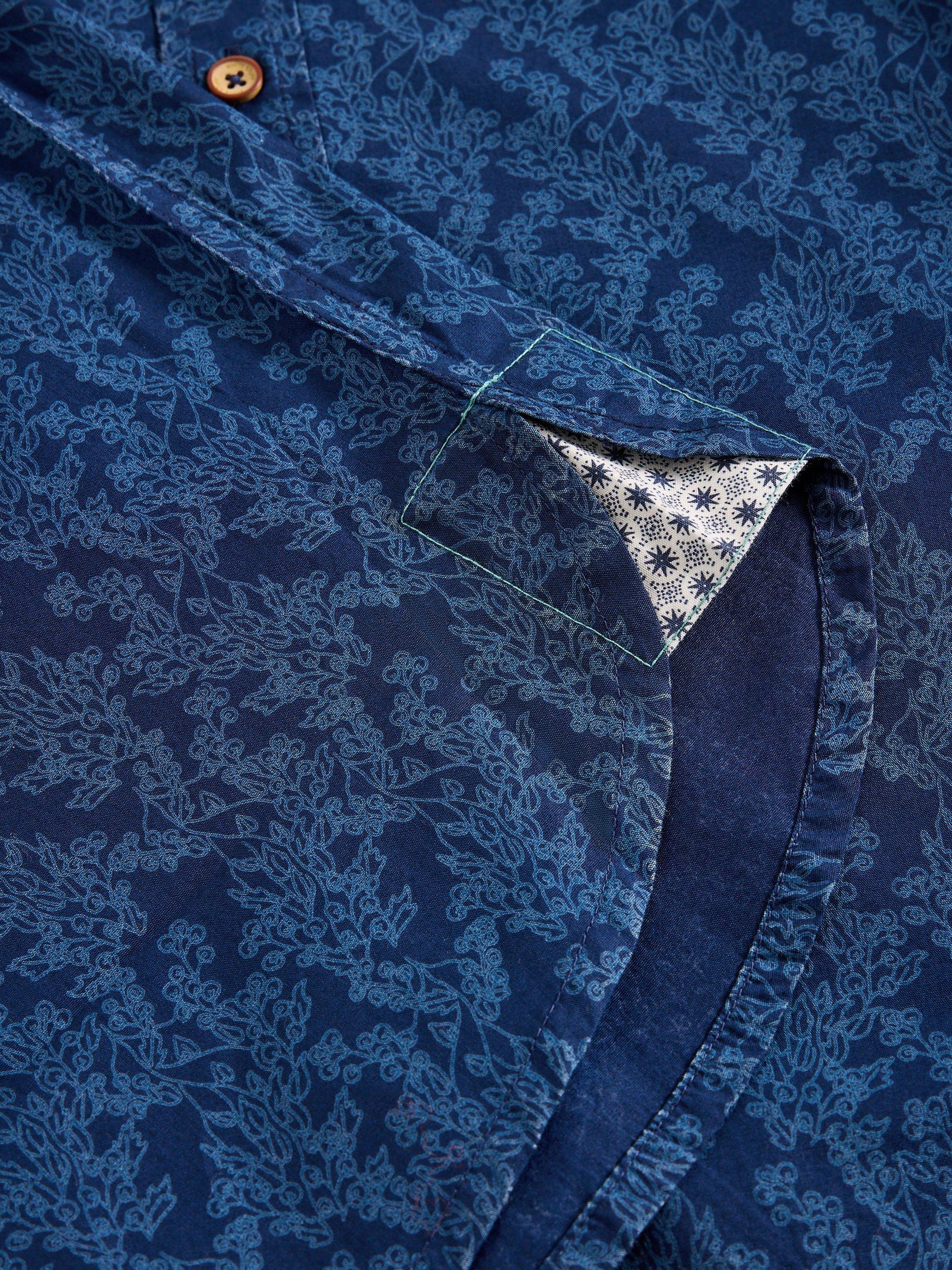 Product image 6 of 6, which shows White Stuff Finsbury Cotton Shirt, Navy, S Reg