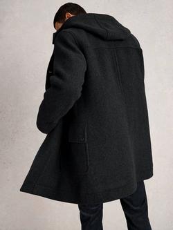 White Stuff Wool Blend Duffle Coat - view 2, Charc Grey