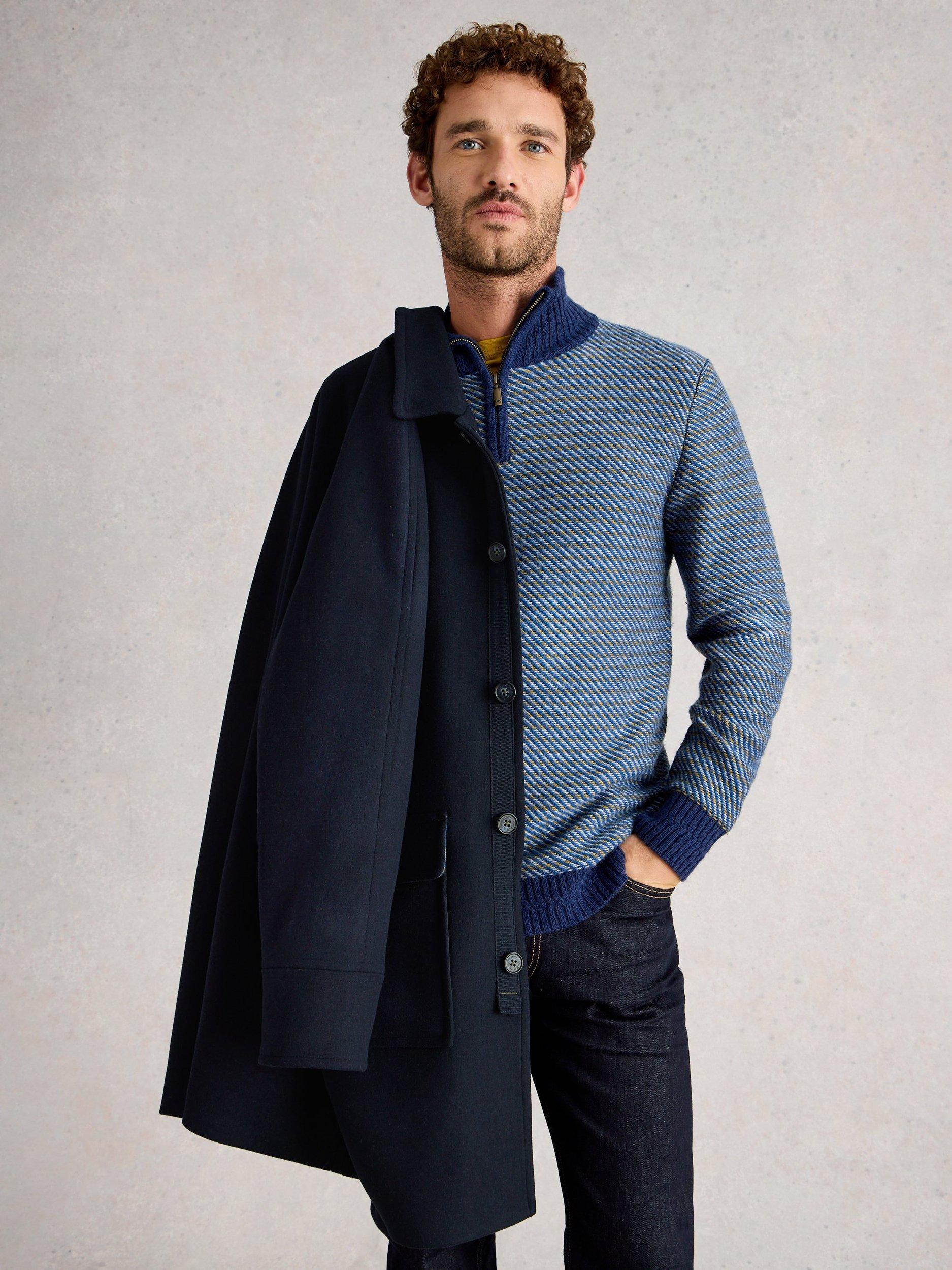 Product image 3 of 6, which shows White Stuff Wool Blend Utility Jacket, Dark Navy, M